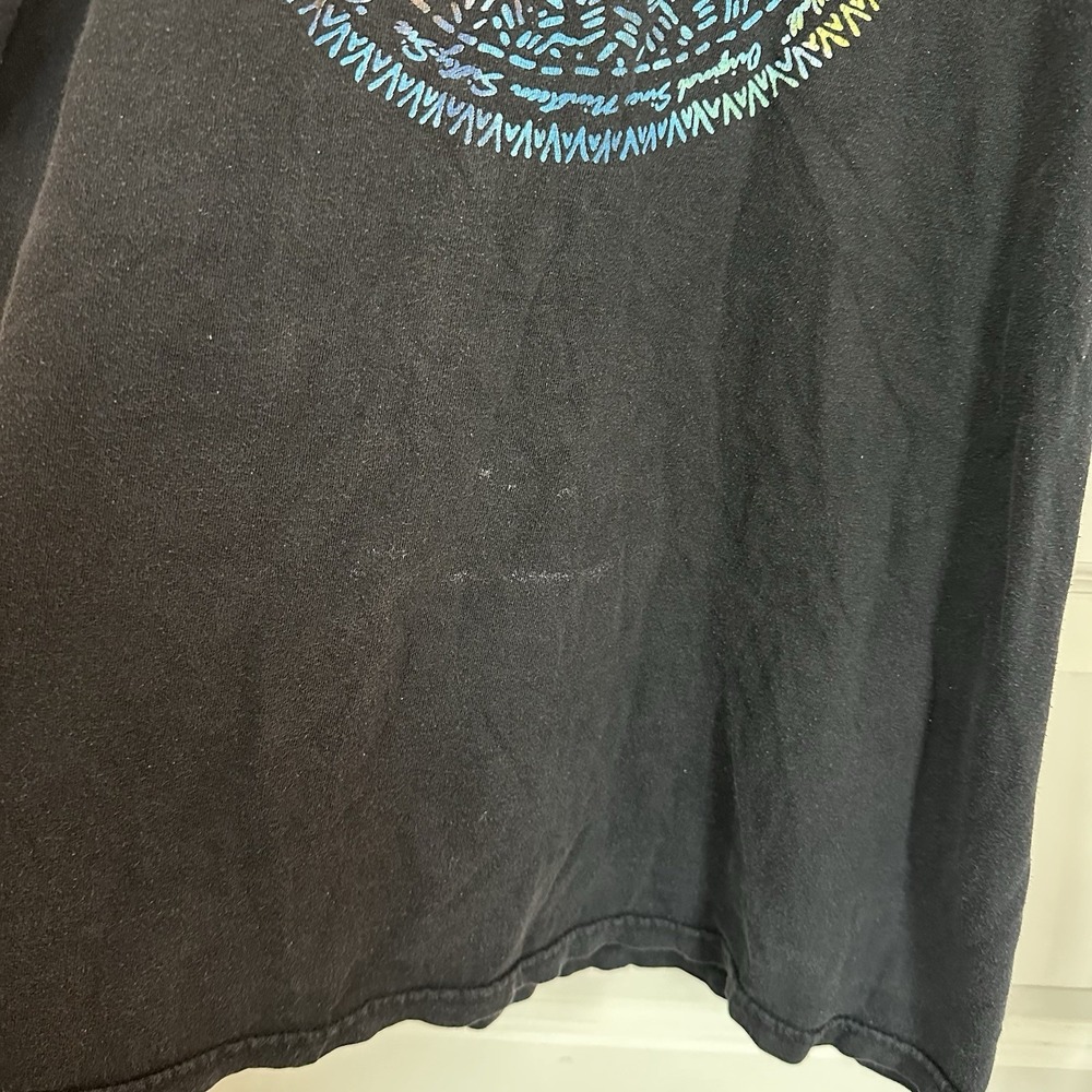 VTG Vans RARE RAINBOW Graphic Tshirt Black Skate Streetwear SZ S/M - Picture 3 of 9